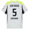 Camisa de Futebol Borussia Dortmund Ramy Bensebaini #5 Equipamento Secundário 2025-26 Manga Curta